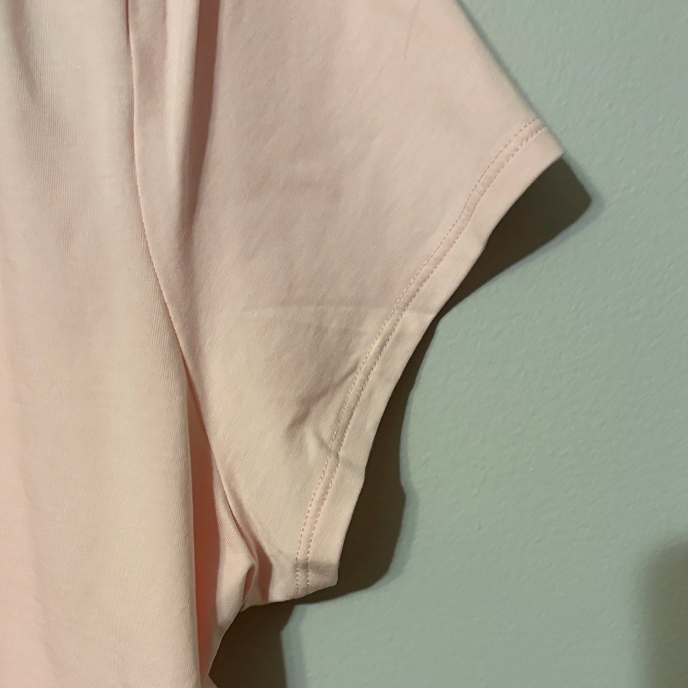 Lands' End Light Pink very soft Pleated Top. Med(10-12). - Picture 4 of 6